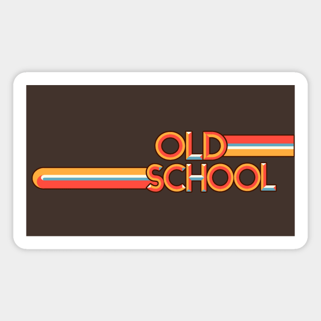 Retro Old School design Magnet by AlondraHanley